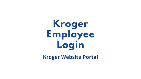 Kroger, the largest grocery retailer in the U. . Kroger employee login